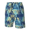 thumbnail image 4 of Balery Hawaiian Style Traje de Baño Estilo Hawaiano para Hombre, Shorts de Secado Rápido con Bolsillos-Small, 4 of 6