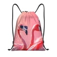 thumbnail image 1 of Honeii Flamants Roses Cool Imprimé Scène Sac à Dos à Cordon, Sac à Dos de Sport Sac de Sport à Cordon-Petit, 1 of 6