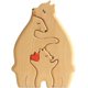 thumbnail image 1 of Adorno creativo de escritorio con forma de familia de osos, tema animal, regalos para el Día de la Madre, estatua de rompecabezas de madera con forma de familia de osos, 1 of 4