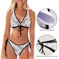thumbnail image 3 of Dreamtimes Beautiful Dragonfly Bikinis Swimsuit Set for Women Swimwear Triangle Bathing Suit Tie String Thong, X-Large, 3 of 7