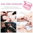 thumbnail image 6 of NOGIS Nail Art Tool, Plastic Clean Sterilizer Box Storage Organizer for Nail, Tweezers, Hair Salon, Spa & Cutter Manicure Equipment (Pink), 6 of 7