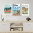 thumbnail image 4 of IDEA4WALL Framed Canvas Print Wall Art Set of 3 Walk on The Cliff at Pourville by Claude Monet Posters Wall Decor Retro Abstract Landscape Prints Farmhouse Country Artwork -, 4 of 5