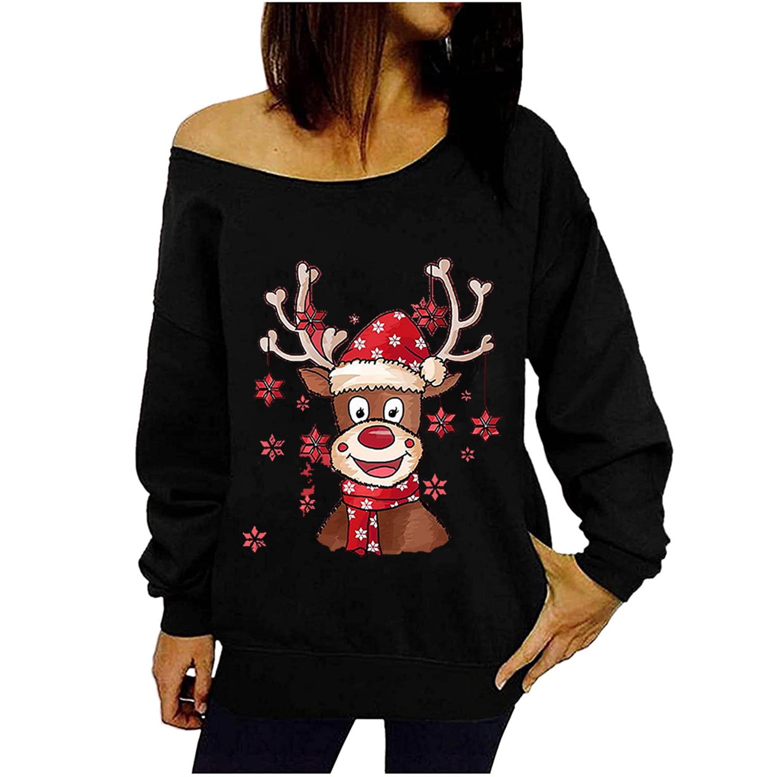 reindeer hooded sweater