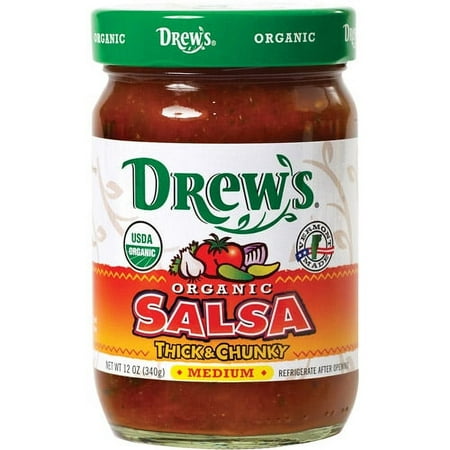 Drew's Thick & Chunky Medium Salsa, 12 oz (Pack of 6)