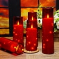 thumbnail image 3 of Velas LED sin llama kakoya con temporizador, 5 unidades, rojas, 3 of 6
