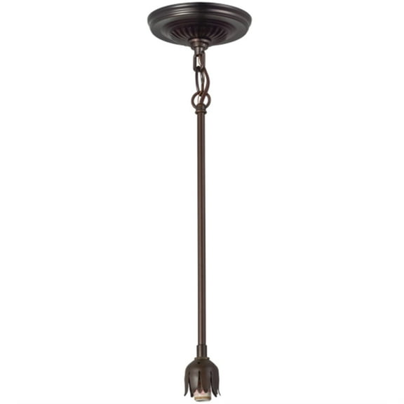 5"W Mahogany Bronze 1 LT Pendant Hardware