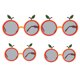 thumbnail image 2 of Gafas de fiesta de 4 piezas anteojos de fiesta hawaianos gafas de fiesta livianas accesorios de fotos, 2 of 6
