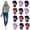 Womens Stripe Fuzzy, variant on 12 Pairs of Winter Gloves Mens and Womens - Thermal Knit Stretchy Fuzzy Bulk Glove Colors (Adult Black Gloves)