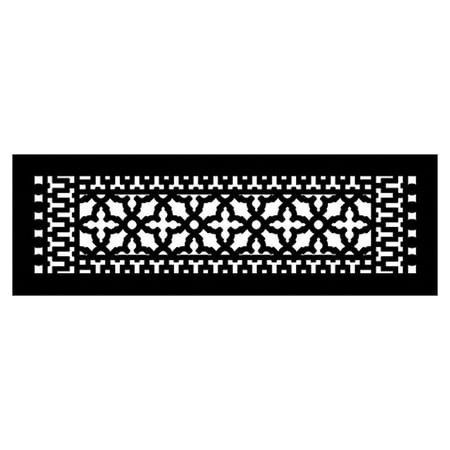 

Reggio Registers 824-Ah Scroll Series 6 X 22 Grille - Black
