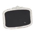 thumbnail image 6 of DecMode Cream Wood Carved Top Sign Wall Decor with Chalkboard, 6 of 13
