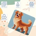 thumbnail image 3 of Dog 8.3x9.8 Inch Square Non-Slip Rubber Bottom Mouse Pad, Desk Pad, Desk Mat - Printed Design for Office and Gaming, 3 of 6