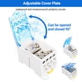 thumbnail image 3 of Rail 1 Pack 6 Positions Screw Terminal Strip Blocks With Cover Junction Box Branch Box Din Rail Terminal Block Wire Box Cabinet Wire Splitter Connector UKK80A, 3 of 7