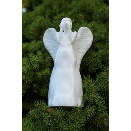 Weeping Angel Christmas Tree Topper from Doctor Who for Whovians | 7" tall | Marble or White