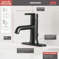 thumbnail image 2 of Delta Trinsic Single Handle Bathroom Faucet in Matte Black 559LF-BLMPU, 2 of 2