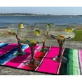 thumbnail image 2 of Mexican Hand Blown Glass – Set of 4 Hand Blown Margarita Glasses Confetti Carmen (16 oz), 2 of 5