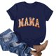 thumbnail image 2 of Camiseta de Cuello Redondo Impresa Del Día de la Madre para las Mujeres, Camiseta Casual de Manga Corta para la Primavera Y el Verano, 2 of 3