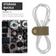 thumbnail image 5 of Organizador de cables de 5 piezas, organizador de cables de cuero, envolturas de cables para cables de carga, 5 of 6