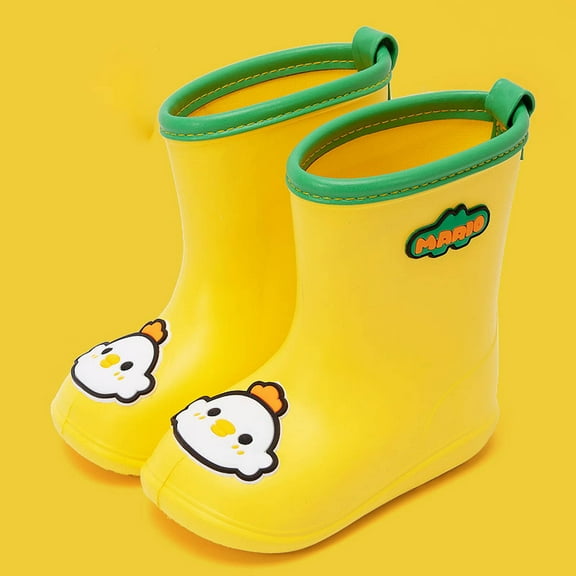 QISIWOLE Summer Children's Cute EVA Soft-soled Non-slip Baby Rain Boots for Boys And Girls Sales !