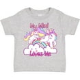 thumbnail image 3 of Inktastic My Mimi Loves Me Unicorn Girls Toddler T-Shirt, 3 of 5