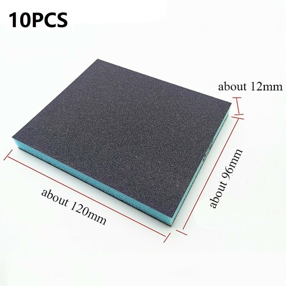 10pcs Flexible Sanding Sponge Pad Wet/Dry Foam Sandpaper Polishing