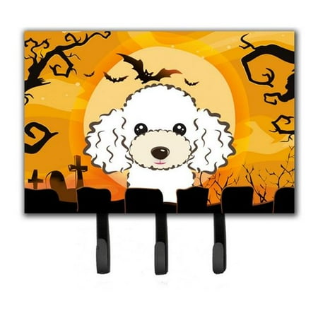 

Halloween White Poodle Leash & Key Holder