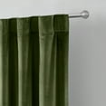 thumbnail image 5 of Better Homes & Gardens Dutch Velvet Solid 100% Blackout Single Curtain Panel, Green, 52" W x 95" L, 5 of 5