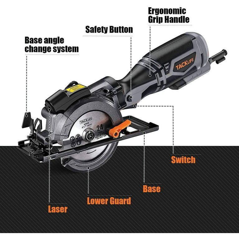 Tacklife mini circular saw with laser hotsell