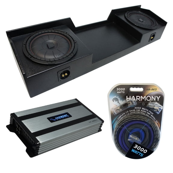 04-15 Fits Nissan Titan King Kicker CompVT CVT12 Dual 12 Rhino Sub Box HA-A800.1