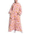 thumbnail image 1 of Sudadera con estampado, manta para vestir, manta con capucha para el hogar para mujer, manta para vestir para mujer, rendimiento sólido, 1 of 6