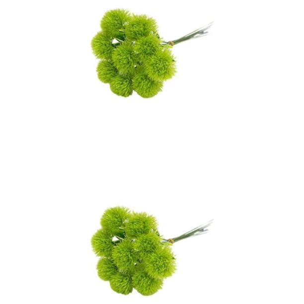 Wosthever 10 piezas Life To Home con flores de plástico Taraxacum simuladas y decoración del hogar embellece la vida verde 2Conjunto