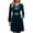Blue, variant on MDUKONU Womens Velvet Dress Fall Winter Long Sleeve Bowknot High Waisted A Line Cocktail Dresses for Wedding Guest Gold XXL