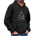thumbnail image 2 of Jjayotai Men's Merry Christmas Hooded Sweatshirts, Funny 3D Christmas Graphic Print Pullover, Fall Fashion Long Sleeve Tops Black S, 2 of 5