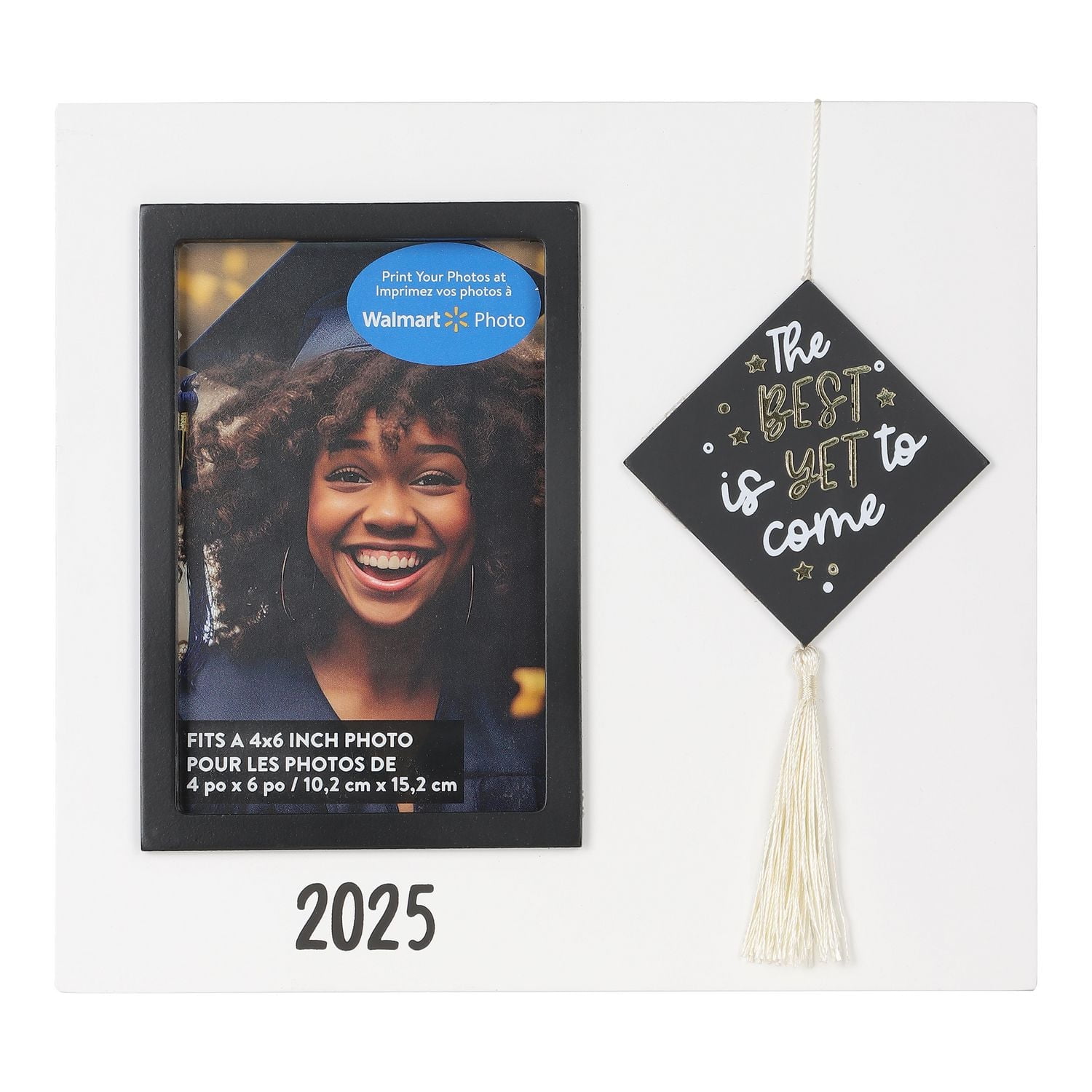 Way To Celebrate Graduation, White Wood Photo Frame