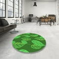 thumbnail image 3 of Ahgly Company Indoor Rectangle Patterned Green Area Rugs, 4' x 6', 3 of 6
