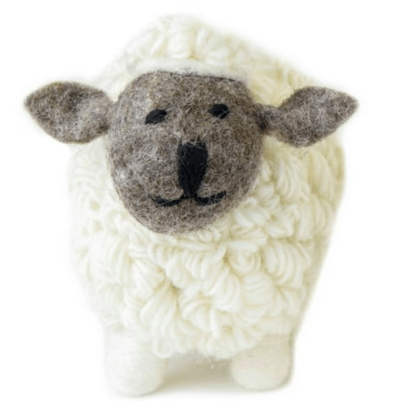 Collectible Knitted Sheep- White (Large)
