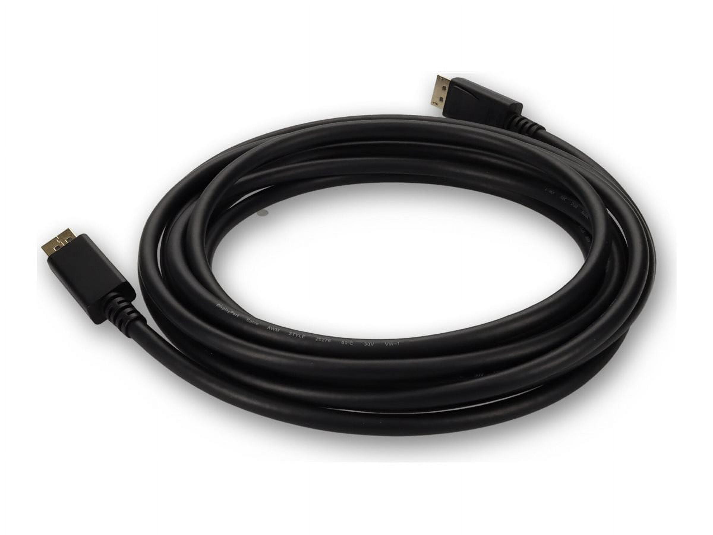 AddOn 15ft DisplayPort Male 1.4 to DisplayPort 1.4 Male Black Adapter Cable 8K 60Hz