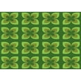 thumbnail image 1 of Ahgly Company Machine Washable Indoor Rectangle Transitional Pea Green Area Rugs, 5' x 7', 1 of 7