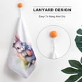 thumbnail image 5 of Cute Rabbit Towels for Bathroom, Kitchen, Gym, Towels, Soft, Highly Absorbent, Hanging Towel with Hanging Eyelet, 5 of 8