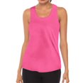 thumbnail image 1 of Prolriy - Camiseta deportiva para mujer, cuello redondo, sin mangas, transpirable, sin espalda, para yoga, color rosa intenso, talla S, 1 of 5
