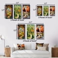 thumbnail image 4 of Designart "Abstract Landscape Road to Rustic Mountains I" Abstract Landscape Wall Art Set Of 3 - Abstract Landscapes Orange Gallery Wall Set For Home Decor, 4 of 6