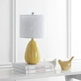 thumbnail image 1 of Safavieh Lighting Collection Linnett Yellow 20-inch Bedroom Living Room Home Office Desk Nightstand Table Lamp (LED Bulb Included), 1 of 1