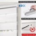 thumbnail image 2 of Persianas para Puertas Francesas sin Cordón, Persianas Cebra Enrollables sin Taladro, Control de Luz Día y Noche Cortinas Translúcidas para Vidrio Lateral del Patio Frontal, 2 of 4