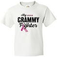 thumbnail image 3 of Inktastic Breast Cancer Awareness My Grammy is a Fighter Youth T-Shirt, 3 of 5