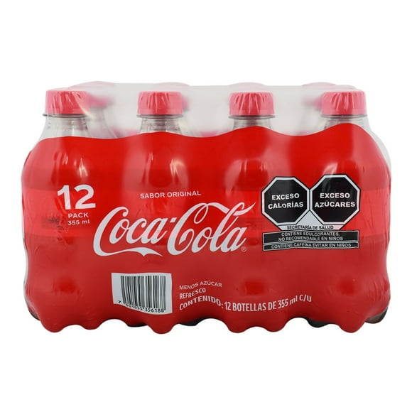 Refresco Coca Cola 12 botellas de 355 ml c/u