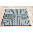 thumbnail image 2 of HR Waterproof Geometric Striped Outdoor Rug: Stain/Fade-Resistant Blue/Gray and Multicolor, 2 of 5
