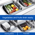 thumbnail image 2 of relayinert Expandable Dish Drying Rack Over The Sink Stainless Steel Drainer Basket with Adjustable Arms, 2 of 5