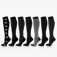 thumbnail image 2 of Calcetines de compresión de estilo europeo y americano, calcetines para hombres y mujeres, calcetines deportivos para exteriores, calcetines de compresión, calcetines de tubo, 2 of 5