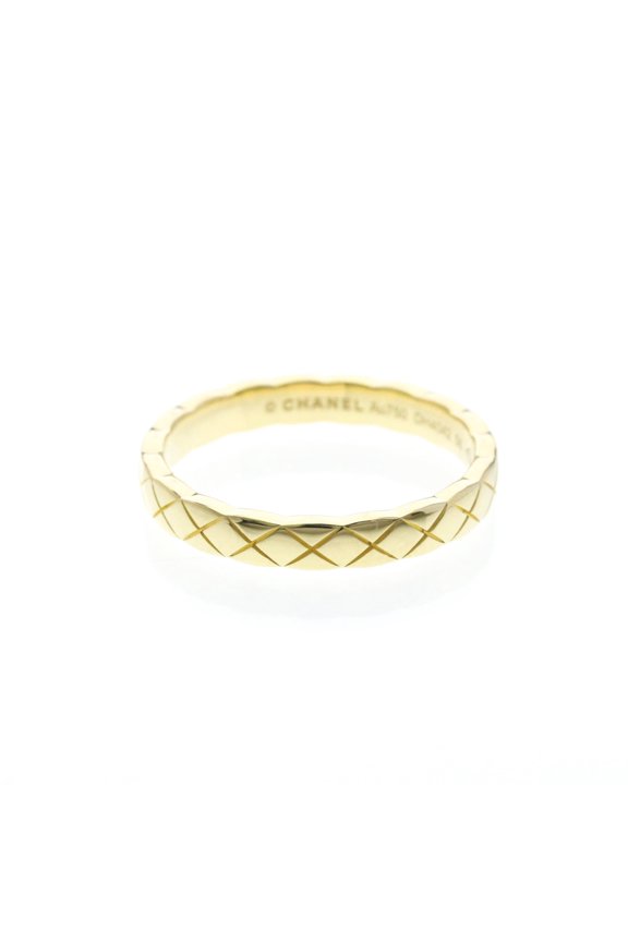Pre-Owned Chanel Coco Crush Ring Mini Model Yellow Gold (18K) Fashion No Stone Band Ring Gold