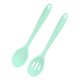 thumbnail image 1 of Uxcell 2-Pack Cucharas de Silicona para Cocinar, 10.6" Cucharas de Servicio Ranuradas y Sólidas Antiadherentes Resistentes al Calor Utensilios para Cocina/Cocinar/Hornear/Herramientas de Mezcla, 1 of 1