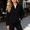 (Fashion 75)Black, variant on Women's Full Zip Polar Fleece Jacket with Stand Collar and Side Pockets Lightweight Winter Coat for Layering
